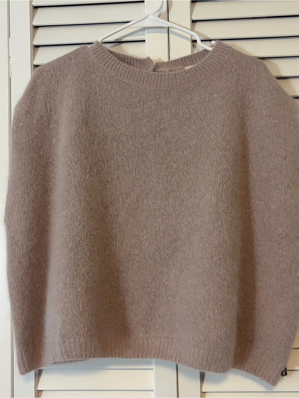 Dixie sleeveless Angora wool sweater vest Taupe no tag looks large or Xl